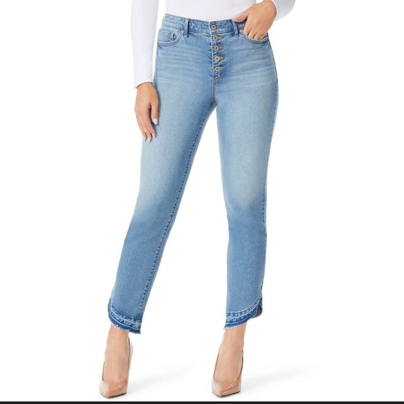sophia vergara Denim - Sophia jeans, Leslie Slim straight Blue Jeans